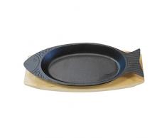 Garcia de Pou Ländlicher Teller - Untersetzer Aus Holz 32X13 cm Schwarz Eisen - 1 Un.