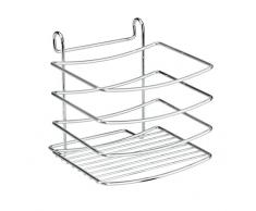 Metaltex 404110010 Bad Ablage 16 x 17 x 16 cm verchromt Malta