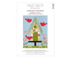 McCalls Creates W10624 Papierquilt Kreationen Bastelmuster Vogelhaus Garten Quilt Bild
