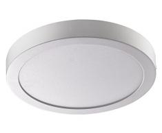 Alco LED Deckenleuchte, rund, ca. 22,5 x 4 cm, silber, Metall, 22.5 x 35 x 0 cm