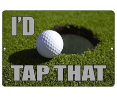 Rogue River Tactical Funny Golf Metall blechschild Golf Wall Decor I d Wasserhahn, DASS Putt Man Cave Bar Golfer Ball
