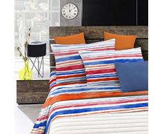 Fantasy Italian Bed Linen Bettwäsche, Strisce, Kleine doppelte, Mikrofaser, Streifen