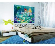 AG Design FTDm 0701 Arielle Disney Princess Prinzessin, Papier Fototapete Kinderzimmer- 160x115 cm - 1 Teil, Papier, multicolor, 0,1 x 160 x 115 cm