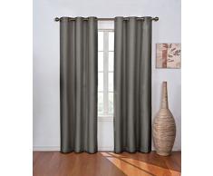 Eclipse Madison Blackout Fenster Vorhang Panel Schokolade 84, Smoke, 42x84