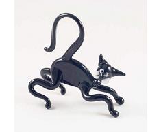 EE Glass Kleine Glasfigur Katze mundgeblasen Kunst Sammelfiguren