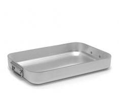 PARDINI Omnia Auflaufform Braten unten aus Aluminium, Grau, 55 cm