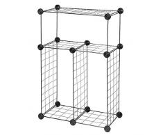 defway Schuhregal Organizer – Metall Schuh-Organizer für Männer und Frauen, Eingangsschuhregal, stapelbar 3-tire with Boots Rack