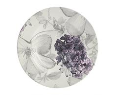 Fairmont & Main Clematis Suppenteller Set, lila und grau, Set 4