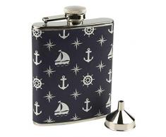 Nauticalia Flachmann, nautisches Design