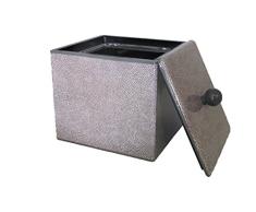 Fundashop fcpv16 – Box für EIS-Eimer, dekoriert in galuchat, Holz, Grau