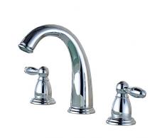 Badezimmer Wasserhahn mit Ablaufgarnitur Montage Zweigriff Centerset Toilette Wasserhahn chrome