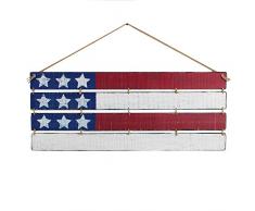 Timeless von Design groß Holz Lattenrost American Flagge Fahne Deko 38,1 x 91,4 cm mit Seil Aufhänger – geeignet für Zuhause oder Büro