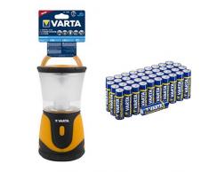 Varta 1 Watt LED Outdoor Sports Lantern 3AA Taschenlampe Campingleuchte (Set mit Batterien)