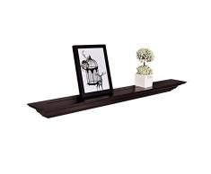 WELLAND Wellland Corona Wandregal mit Krone, schwebend, 91 cm, Espresso