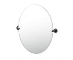 Gatco rahmenloser ovaler Spiegel 32-inch Matte Black