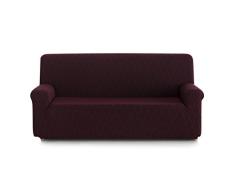 Blindecor Picasso Schutzhülle aus elastischem Sofa 2 Sitzer, Stoff, Rot, 90 x 130 x 100 cm