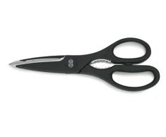 CUYDESA Schere Küche mit Nussknacker, Siehe Beschreibung, Schwarz, 22 x 7,8 x 1,3 cm