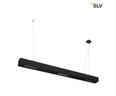 SLV Q-LINE PD, LED Indoor Pendelleuchte, 1m, BAP, schwarz, 4000K Leuchte Aluminium 45 W