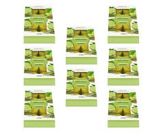 Pajoma Teelichte Lemongras, 8er Pack (8X 8 Teelichte) in Polycarbonat Hülle