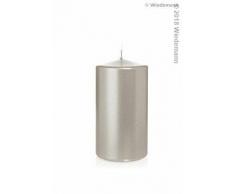 Wiedemann 726154.027 Stumpenkerzen lackiert in Cellophan, Wachs, Silber, 13 x 7 cm, 12-Einheiten