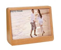 AddGrace Holz-Bilderrahmen mit Matte für die Familie, Wandtisch, Regal Large Horizontal