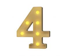 YOUZONE LED Festzeltbuchstaben Kunststoff LED Buchstaben Lichter Alphabet Licht Schild Dekoration Buchstaben A - Z Symbol & (A) 4