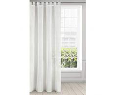 Eurofirany Lucy Gardine Vorhang Glatt Transparent Schlaufen 140x250 cm Durchsichtig Hochwertig Schlafzimmer Wohnzimmer Elegant Edel, 100% Polyester, Creme, 140X250cm