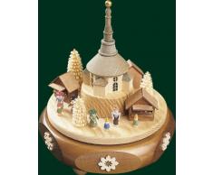 Spieluhr Richard Glässer Spieldose Seiffener Weihnachtsmarkt, 18er Spielwerk Süßer die Glocken, 08802