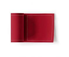 My Drap Cocktail-Servietten, waschbar und wiederverwendbar, Stoffservietten 100 Napkins Rot - Lipstick Red