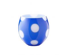 OertelCrystal Balloon Azur Windlicht, Glas, 20 x 20 x 20 cm