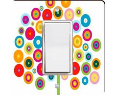 Rikki Knight Farbe Rad Baum Single Wippe Licht Teller