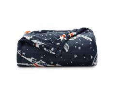 BIG The One Übergroßer Plüsch-Überwurf, 152 x 183 cm, superweich und gemütlich, Micro-Fleece-Decke für Couch oder Schlafzimmer Star Wars Schiffe