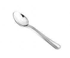 Home Prestige Kaffeelöffel, Edelstahl, Grau, 6 Stück