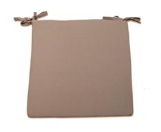 Soleil d Ocre 008035 Panama Stuhlkissen Baumwolle beige/Ecru 40 x 3 x 40 cm