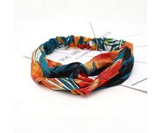 Axgo HSHB30 Stirnbänder elastisch Turban Head Wrap Style Deko-Schal Haarband Zubehör für Damen, Style30