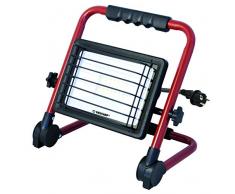 Velamp WAINGRO Superheller 4000lm (50W) Bauprojektor. 3 m Kabel Schutzgitter, Klappstütze. Schwenkbar und leicht zu tragen, Aluminium, 50 W, Rot