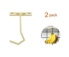 Farshare Banana Kleiderbügel – Unterschrankhaken für Bananen oder andere leichte Küchenutensilien Gold Color