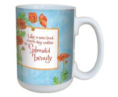 Tree-Free Greetings lm43474 Splendid Poppy Blumen von Robin Pickens Keramik Becher mit Henkel/, 15-Ounce