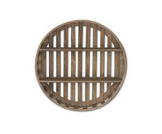 K&K Interiors 16025A-1 Wandregal aus natürlichem Bambus-Lamellen, 50 cm, Braun