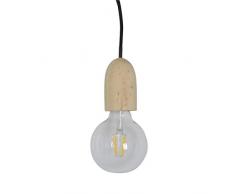 Zons Pendelleuchte + LED Leuchtmittel, Schwarz, 4 Stück