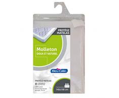 Bleu Câlin Matratzenschoner, Molton, 100% Baumwolle, Spannbetttuch-Form, 140 x 200 cm