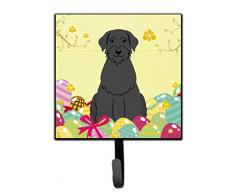 Carolines Treasures Wandhaken, Ostereier, Riesenschnauzer, klein, Mehrfarbig