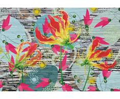 AG Design FTxxl 0320 Flora futura, Papier Fototapete - 360x255 cm - 4 teile, Papier, multicolor, 0,1 x 360 x 255 cm