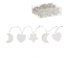 dcasa DCASA 10 Formen LED Kranz und Lichterketten künstlich Weihnachtsdeko Unisex Erwachsene Farbe einzigartig