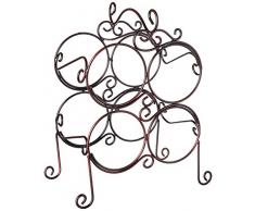 Mesa Wasserlinie, Weinregal, antik schwarz, Medium