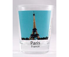 Paris Frankreich Eiffelturm Night View new Shot Glas
