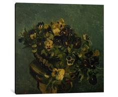 iCanvasART 1 Stück Korb der Blumen auf einem kleinen Tisch Leinwand Kunstdruck Vincent Van Gogh 0.75 by 26 by 26-Inch