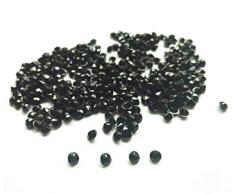 liying 4,5 mm Acryl Farbe Faux Diamant Rund Kristalle Treasure Gems für Tisch Scatter, Vase, Tütenfüller, Arts & Crafts, Hochzeit Dekoration (2000 pcs) schwarz