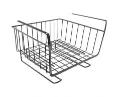 Northern Homewares Aufbewahrungskorb mit Papierhandtuchhalter, Draht, Schwarz, 2-teiliges Set