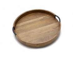 Gourmet Basics by Mikasa 5261664 Serviertablett, rund, 45,7 cm, Mango